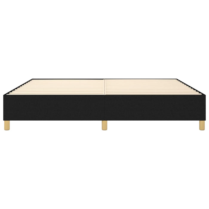 Boxspringbett Schwarz 200x200 cm Stoff
