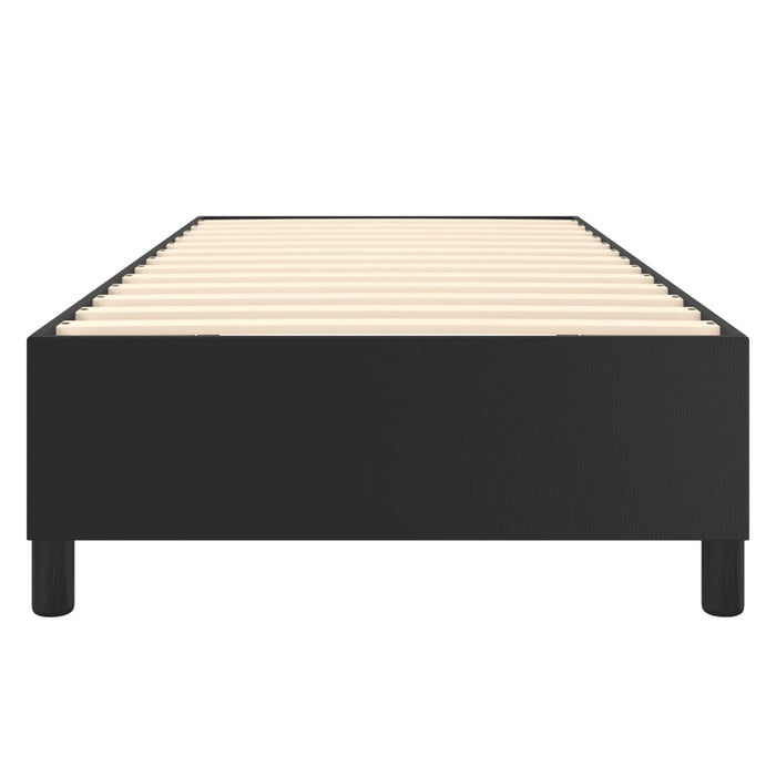 Boxspringbett Schwarz 80x200 cm Kunstleder