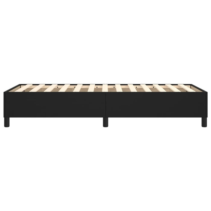 Boxspringbett Schwarz 80x200 cm Kunstleder