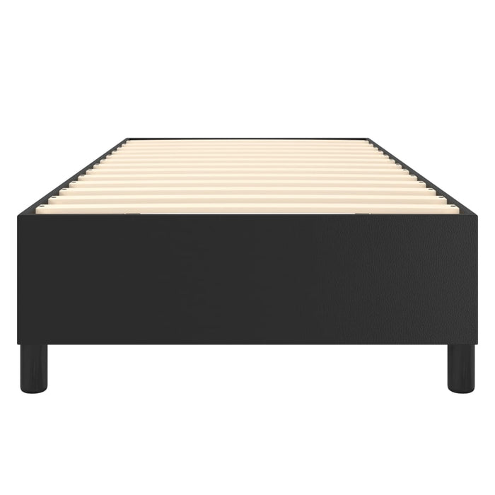 Boxspringbett Schwarz 90x190 cm Kunstleder