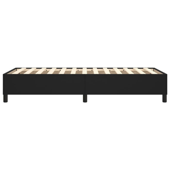Boxspringbett Schwarz 90x190 cm Kunstleder