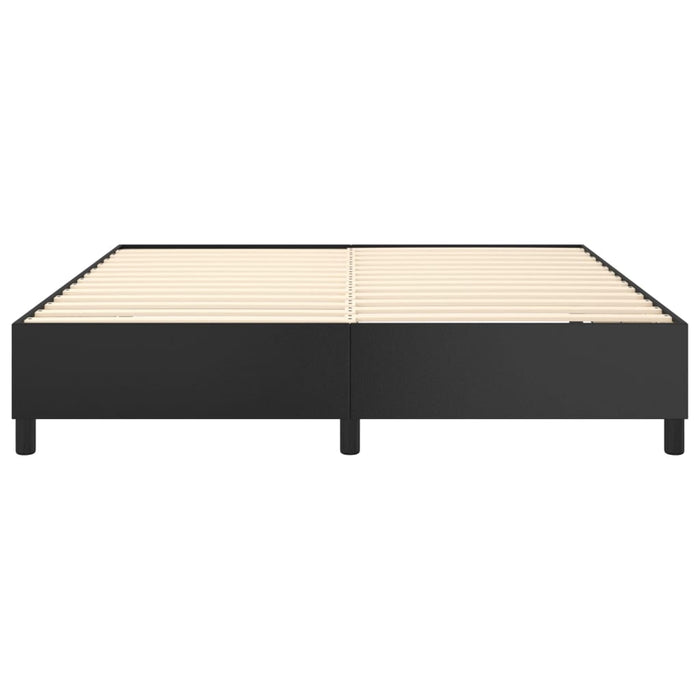 Boxspringbett Schwarz 180x200 cm Kunstleder
