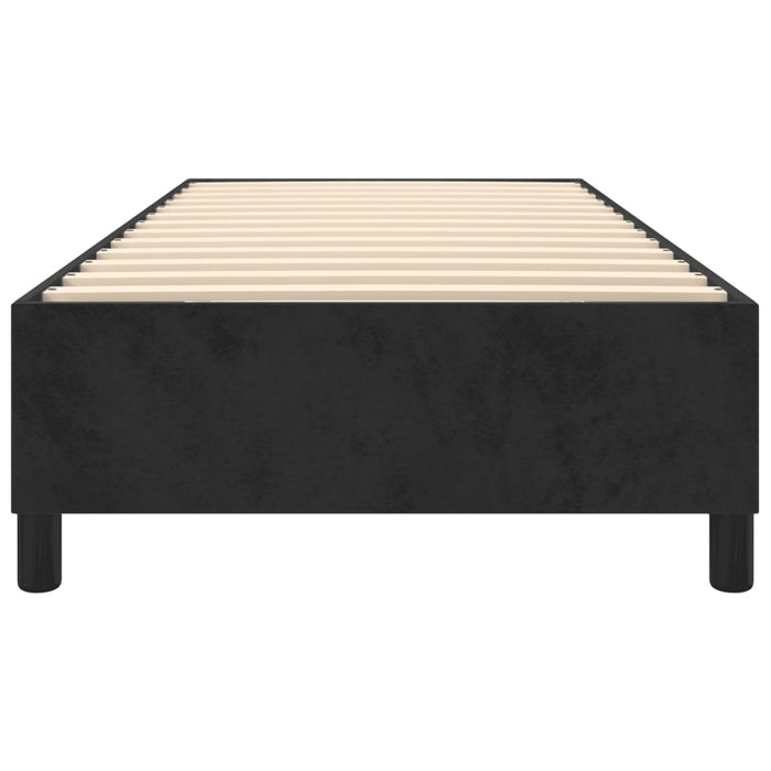 Boxspringbett Schwarz 80x200 cm Samt
