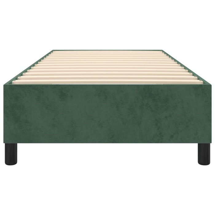 Boxspringbett Dunkelgrün 80x200 cm Samt