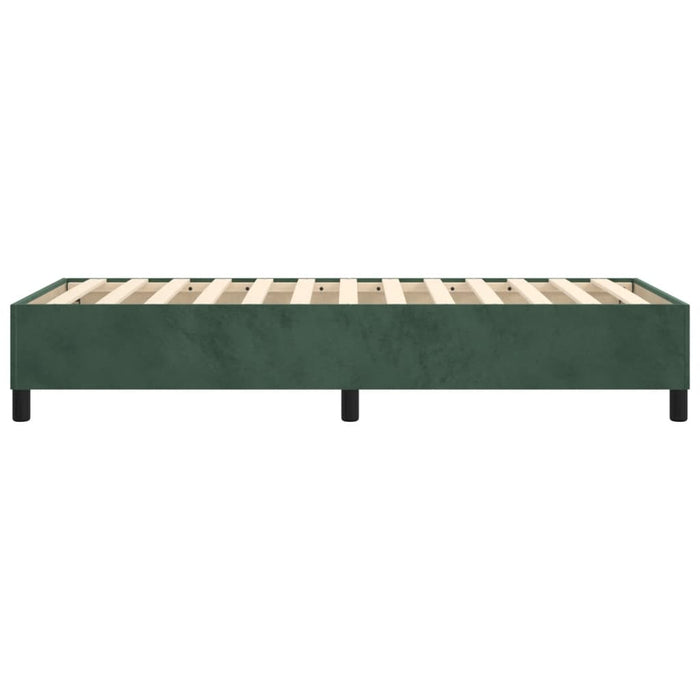 Boxspringbett Dunkelgrün 80x200 cm Samt