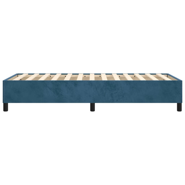 Boxspringbett Dunkelblau 80x200 cm Samt