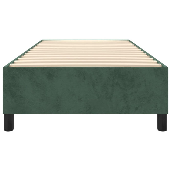 Boxspringbett Dunkelgrün 90x190 cm Samt