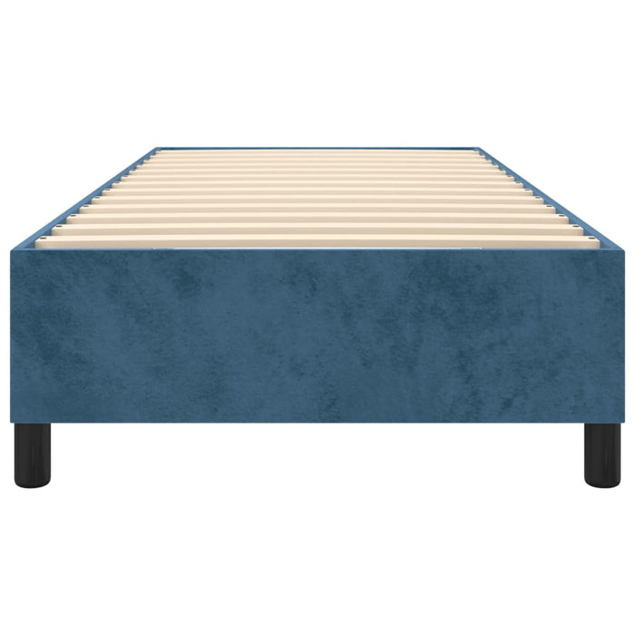 Boxspringbett Dunkelblau 90x190 cm Samt