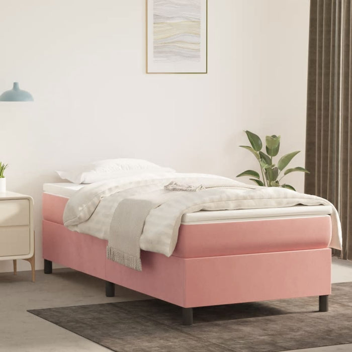 Boxspringbett Rosa 90x190 cm Samt