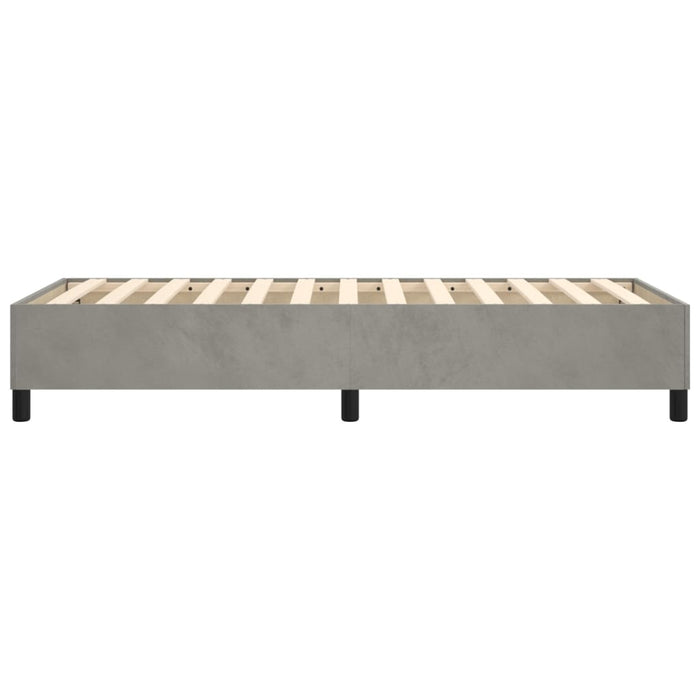 Boxspringbett Hellgrau 90x200 cm Samt