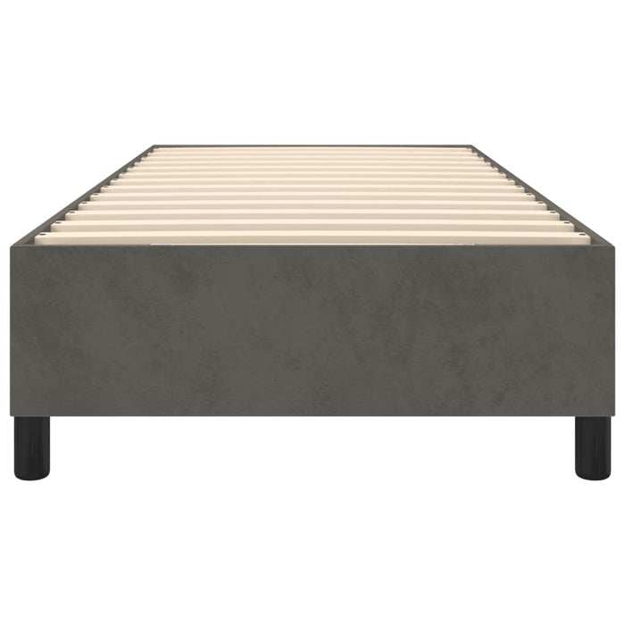 Boxspringbett Dunkelgrau 90x200 cm Samt