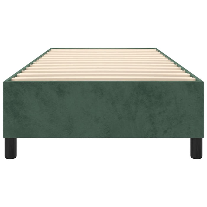 Boxspringbett Dunkelgrün 90x200 cm Samt