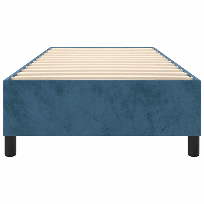 Boxspringbett Dunkelblau 90x200 cm Samt