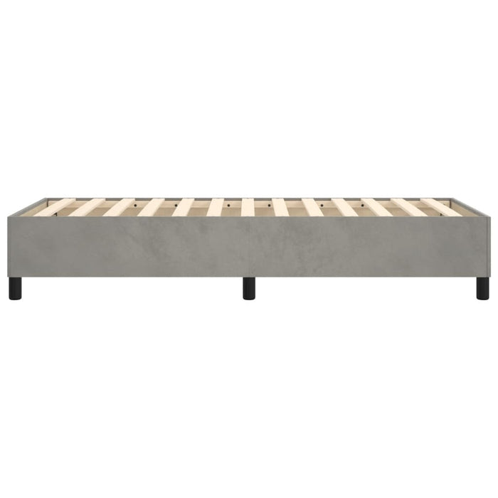 Boxspringbett Hellgrau 100x200 cm Samt