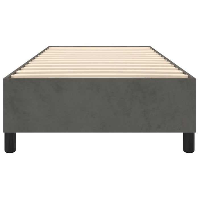 Boxspringbett Dunkelgrau 100x200 cm Samt