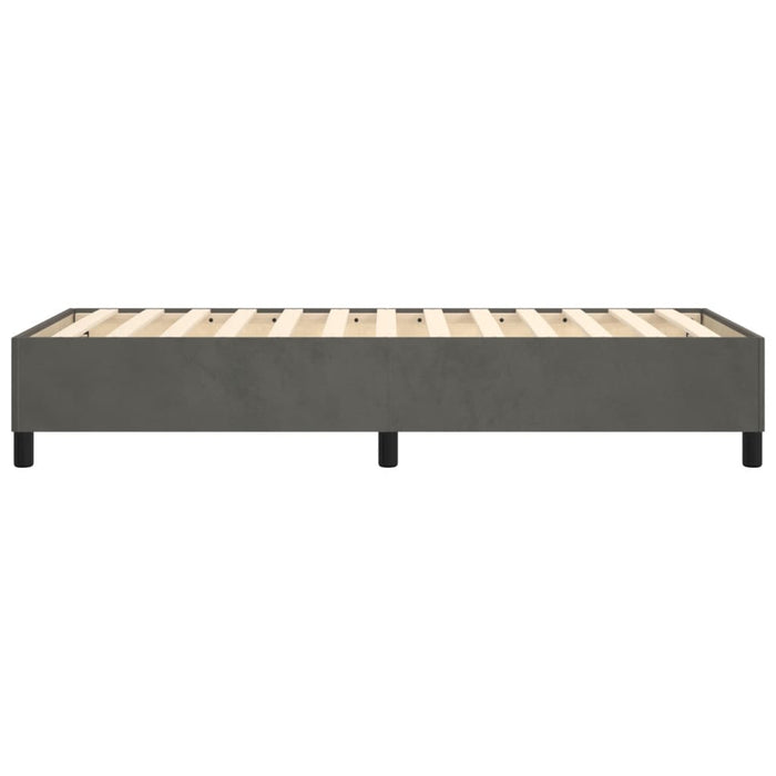 Boxspringbett Dunkelgrau 100x200 cm Samt