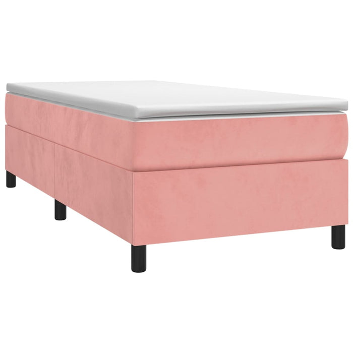 Boxspringbett Rosa 100x200 cm Samt