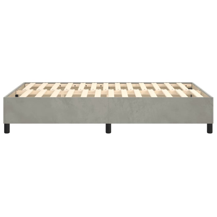 Boxspringbett Hellgrau 120x200 cm Samt