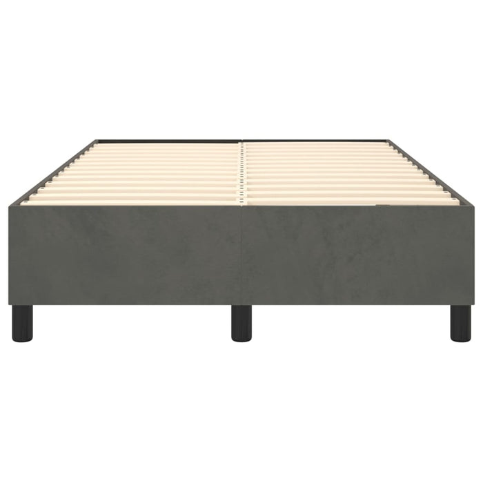 Boxspringbett Dunkelgrau 120x200 cm Samt