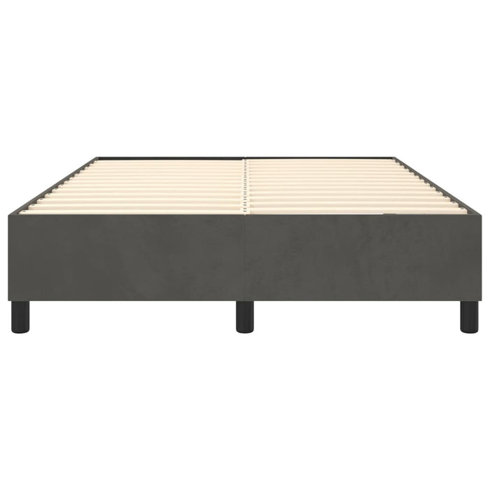 Boxspringbett Dunkelgrau 140x190 cm Samt