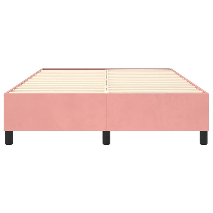 Boxspringbett Rosa 140x190 cm Samt