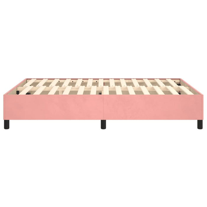 Boxspringbett Rosa 140x190 cm Samt