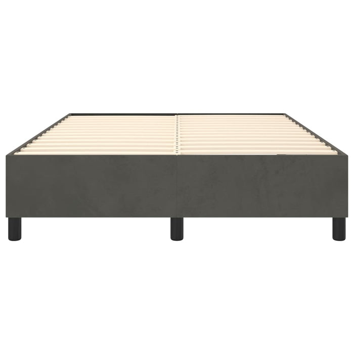 Boxspringbett Dunkelgrau 140x200 cm Samt