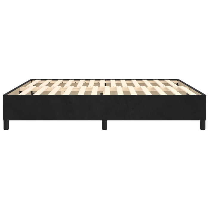 Boxspringbett Schwarz 160x200 cm Samt