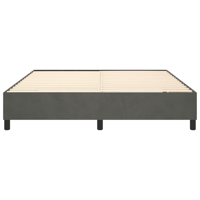Boxspringbett Dunkelgrau 180x200 cm Samt