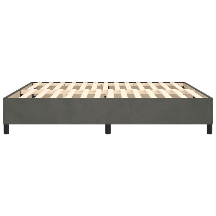 Boxspringbett Dunkelgrau 180x200 cm Samt