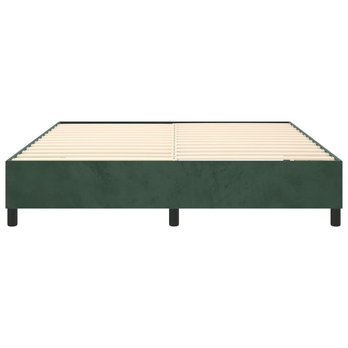 Boxspringbett Dunkelgrün 180x200 cm Samt