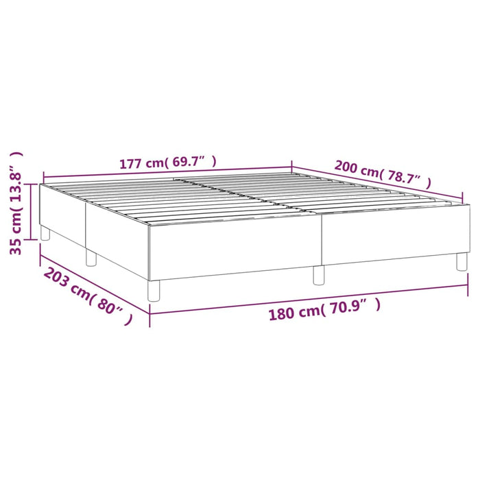 Boxspringbett Dunkelgrün 180x200 cm Samt
