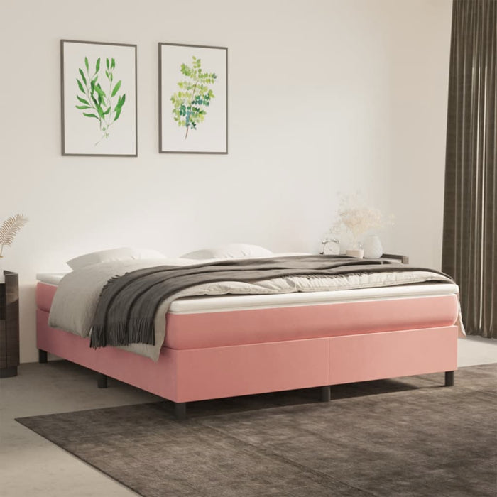 Boxspringbett Rosa 180x200 cm Samt