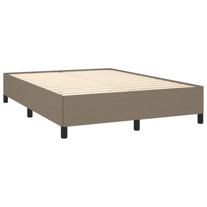Boxspringbett mit Matratze Taupe 140x190 cm Stoff