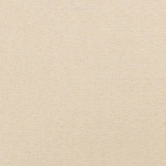 Bettgestell mit Kopfteil Creme 140x200 cm Stoff