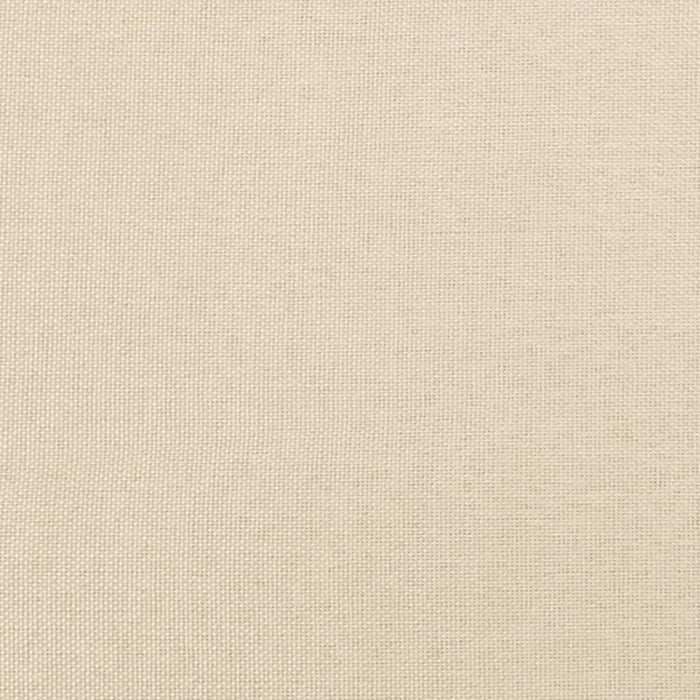 Bettgestell mit Kopfteil Creme 80x200 cm Stoff