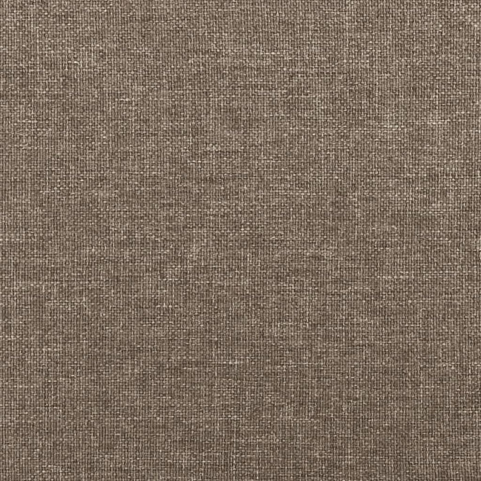 Bettgestell mit Kopfteil Taupe 80x200 cm Stoff