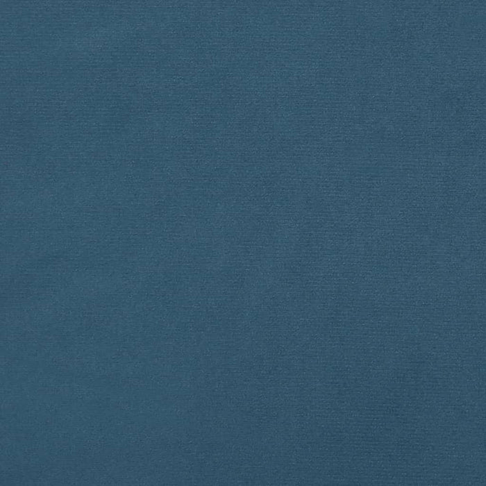 Bettgestell mit Kopfteil Dunkelblau 140x200 cm Samt