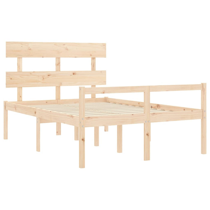 Massivholzbett mit Kopfteil