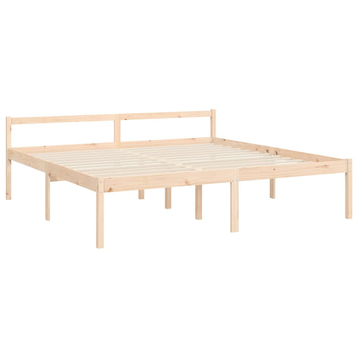 Massivholzbett mit Kopfteil