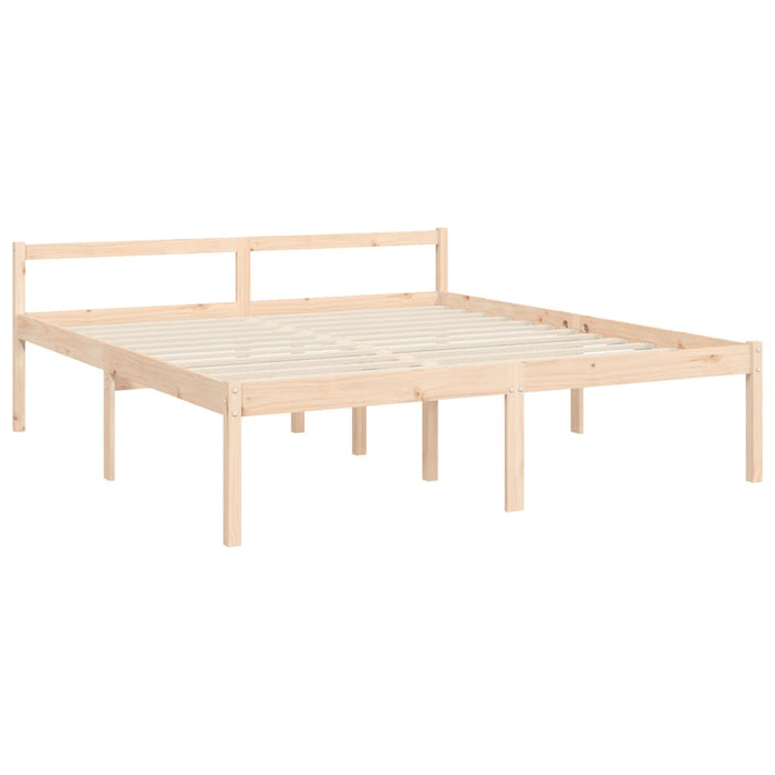 Massivholzbett mit Kopfteil