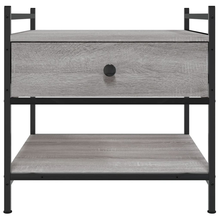 Coffee table gray Sonoma 50x50x50 cm made of wood