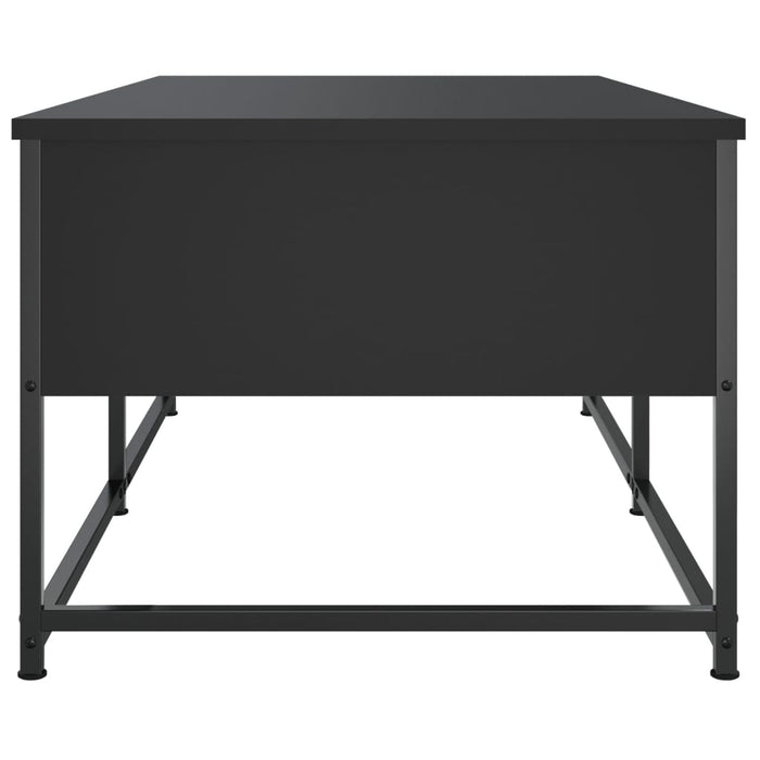 Coffee table black 100x51x40 cm made of wood