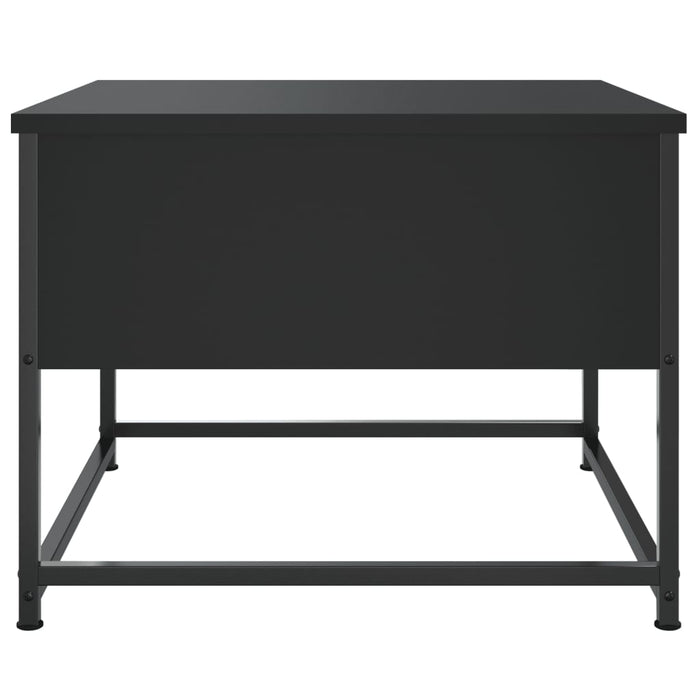 Coffee table black 51x51x40 cm made of wood