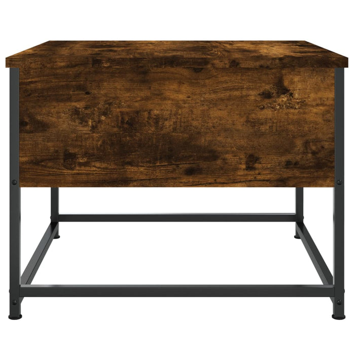 Coffee table smoked oak 51x51x40 cm made of wood