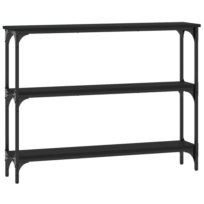 Console table black 100x22.5x75 cm made of wood