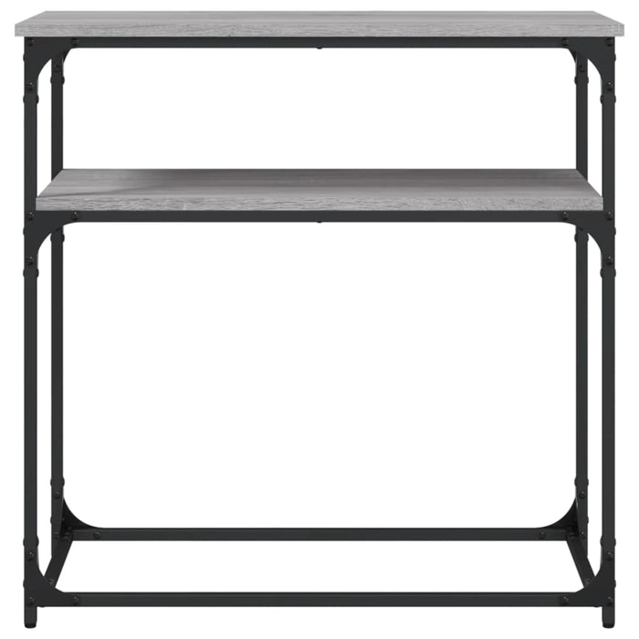 Console table gray Sonoma 75x35.5x75 cm wood material