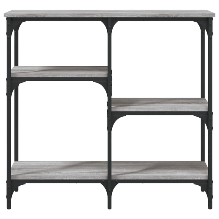 Console table gray Sonoma 80x29x75 cm made of wood