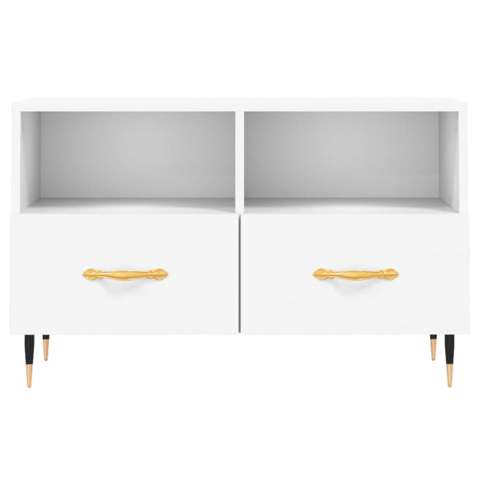TV-Schrank Weiß 80x36x50 cm Holzwerkstoff