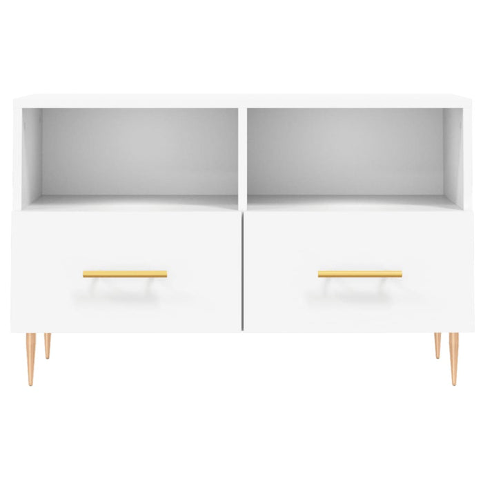 TV-Schrank Weiß 80x36x50 cm Holzwerkstoff